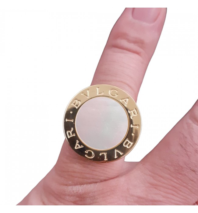 Big Blvgari 18k gold ring