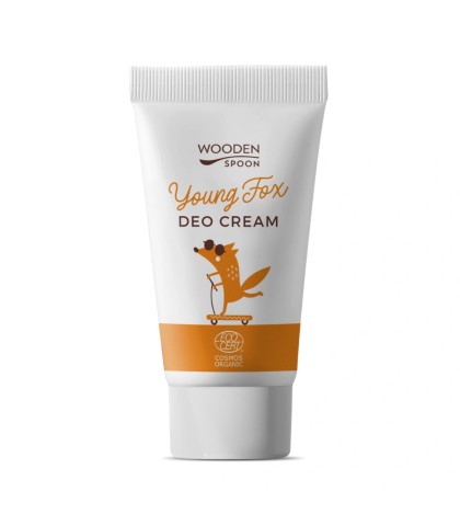 Bio Organic Cream Deodorant, Young Fox, 40 ml, Wooden Spoon