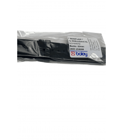 Boley XL Silicone Watch Strap, Black, 22 mm, Smooth Finish