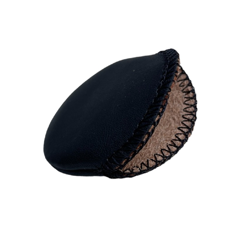 Black leather pouch for pocket watch 60 mm, opening 50 mm Black leather pouch for pocket watch 60 mm, opening 50 mm