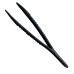 Black plastic tweezers for quartz electronic components 125 mm