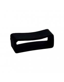 Black silicone keeper for watch str ...