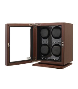 BLDC-B04 Watch winder for 4 watches, dark brown