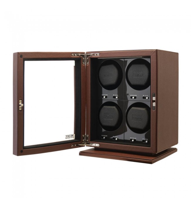 BLDC-B04 Watch winder for 4 watches, dark brown