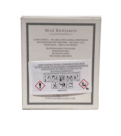 Blue Azure Luxury Natural Candle Refill – Max Benjamin