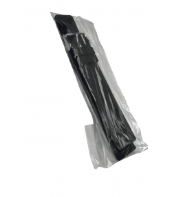 Boley Extra Long Black Silicone Watch Strap 20 mm
