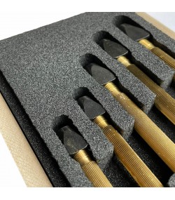 Boley assortment of 5 pin vices with square adjustment