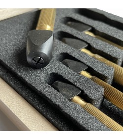 Boley assortment of 5 pin vices with square adjustment