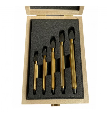 Boley assortment of 5 pin vices wit ...