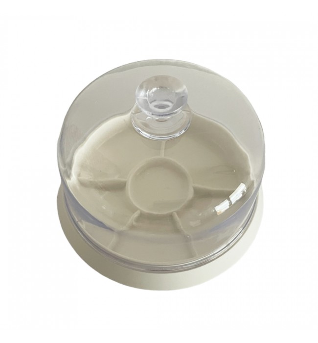 Boley dust protection hood with base for watch and clock movement parts