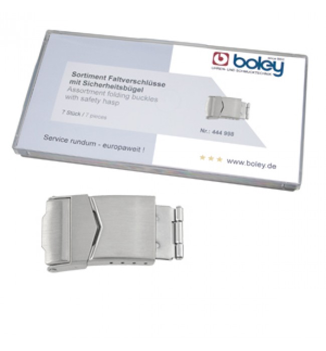Boley Folding Buckle Set 444998 Safety Clasps Stainless Steel 14–22mm 8 pcs