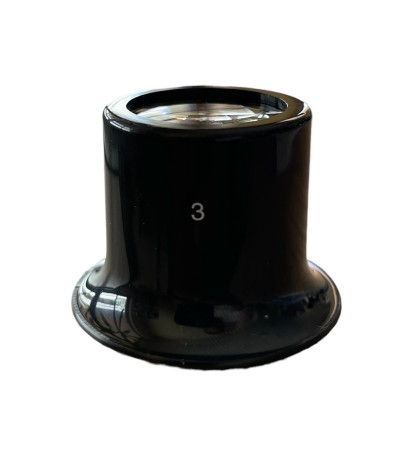 Лупа за часовник Boley N3 с черна рамка 3.3x