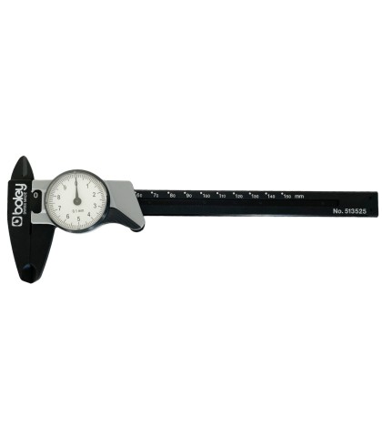 Boley precision plastic calliper gauge with analogue clock 0-150 mm