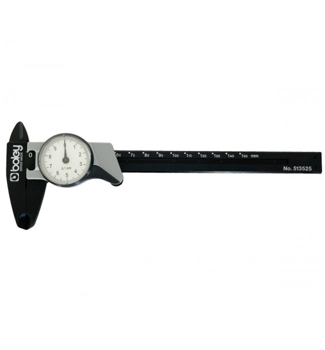 Boley precision plastic calliper gauge with analogue clock 0-150 mm
