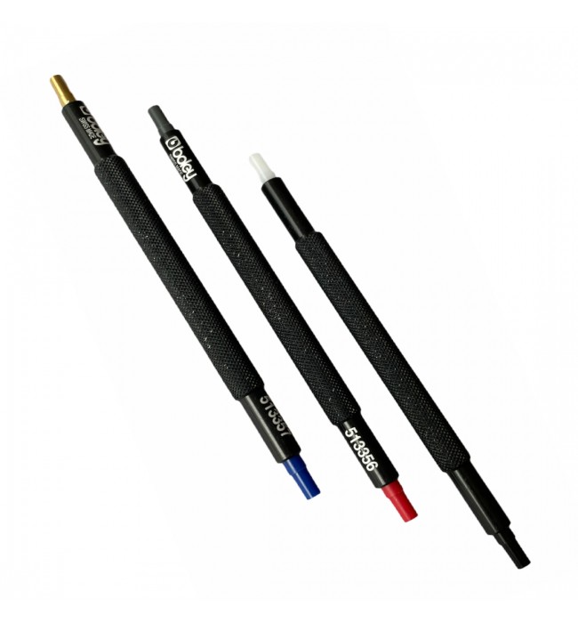 Boley set of 3 hand setting tool colored metal handle and PVC