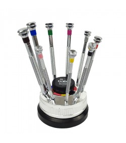 Boley set of 9 screwdrivers on a rotating base