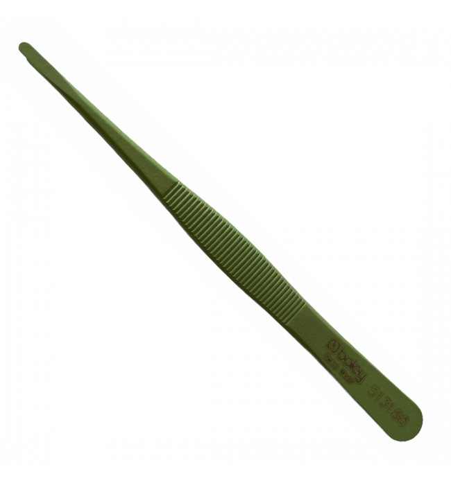 Boley steel coated with Teflon tweezers for button cells 120 mm
