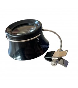 Boley watchmaker eyeglass loupe with clamp x5