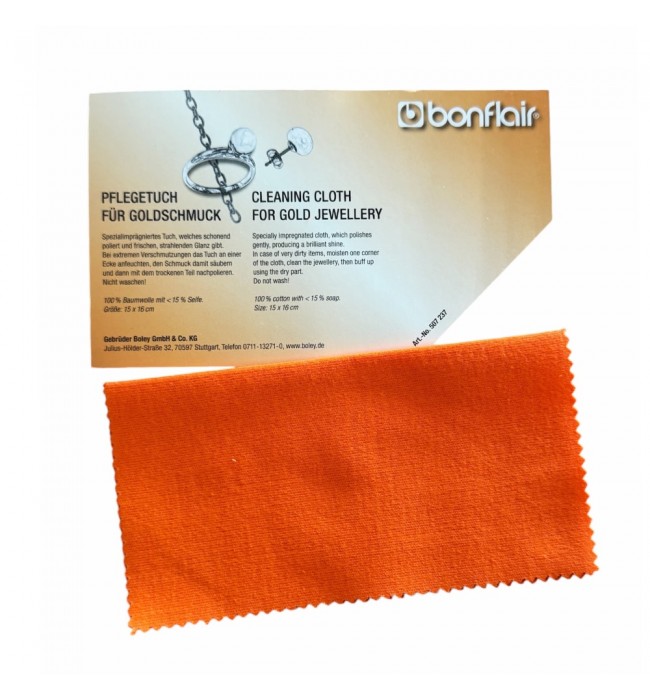 Bonflair cleaning cloth for gold jewellery 15 x 16 cm
