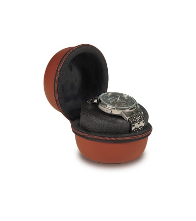 Brown Boxy Watch Box protect, leather imitation