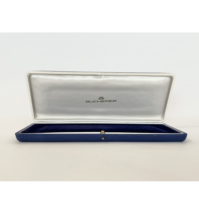 Bucherer blue men's watch box 1960s