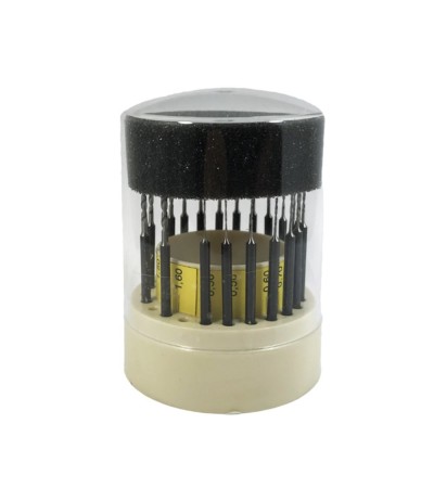 Busch Twist drill set 20 pcs from 0,50 to 1,60 mm high-performance steel