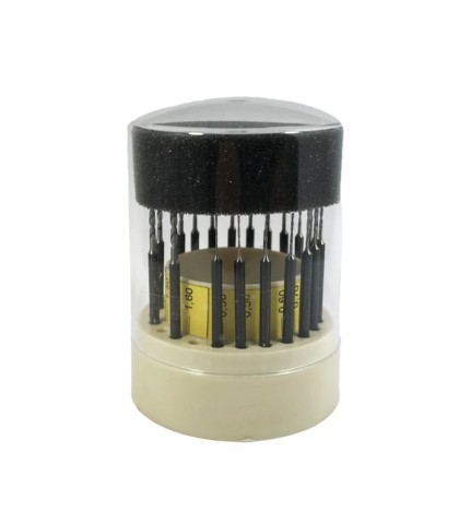 Busch Twist drill set 20 pcs from 0,50 to 1,60 mm high-performance steel