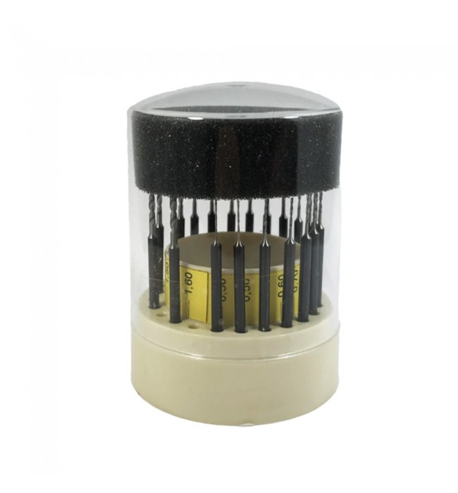 Busch Twist drill set 20 pcs from 0,50 to 1,60 mm high-performance steel