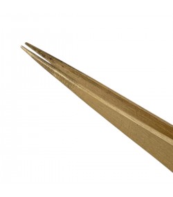 Buzzufy B10 brass long watchmaker tweezer, non-magnetic, 140 mm