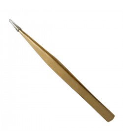 Buzzufy B10 brass long watchmaker tweezer, non-magnetic, 140 mm