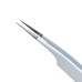 Buzzufy C17 white coated tweezer for watch parts, non-magnetic, 120mm