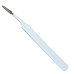Buzzufy C17 white coated tweezer for watch parts, non-magnetic, 120mm