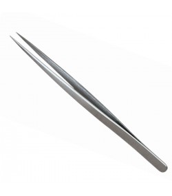 Buzzufy D10 stainless steel precision long non-magnetic tweezer, 145 mm