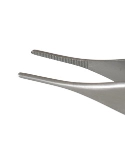 Buzzufy D11 serrated tip tweezers for diamonds, stones, beads, cord, 120mm