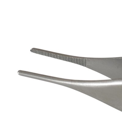 Buzzufy D11 serrated tip tweezers for diamonds, stones, beads, cord, 120mm