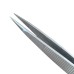 Buzzufy D14 steel jeweler's tweezers with rough tips, 110mm
