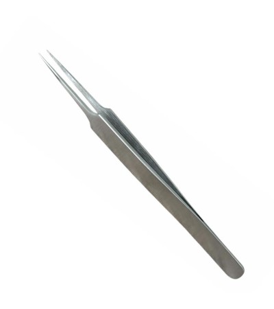 Buzzufy D15 steel non-magnetic watchmaker tweezer for hairsprings, 125mm