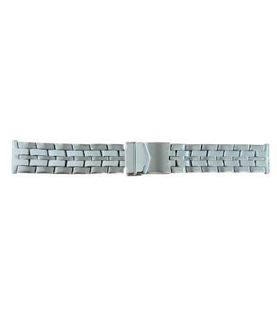 Buzzufy semi solid stainless steel watch bracelet 22mm