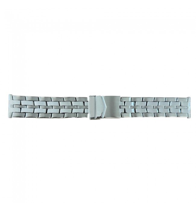Buzzufy semi solid stainless steel watch bracelet 22mm