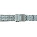 Buzzufy semi solid stainless steel watch bracelet 22mm