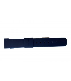 Silicone dark blue chrono watch strap 20 mm