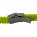 Buzzufy silicone neon green chrono watch strap with clasp 20mm
