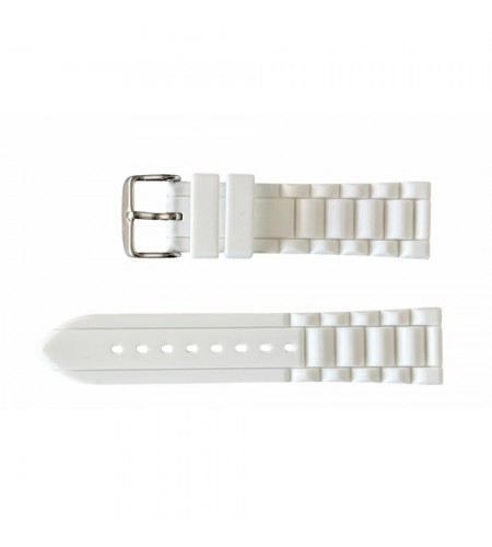 Buzzufy silicone strap watch, white ...