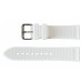 Buzzufy silicone strap watch, white, 20mm with stainless steel buckle