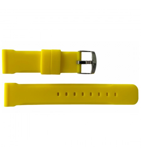 Buzzufy silicone yellow chrono watc ...