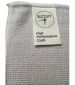 Buzzufy Microfiber High Performance Polishing Cloths – 3 PACK Premium Quality Cloth for Cleaning & Polishing – Lint-Free, Streak-Free for Cars, Household, Watches & Jewelry, Silver, Gold, Stainless Steel, 32 cm x 36 cm, White