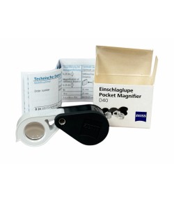 Carl Zeiss D40 triplet pocket loupe x10
