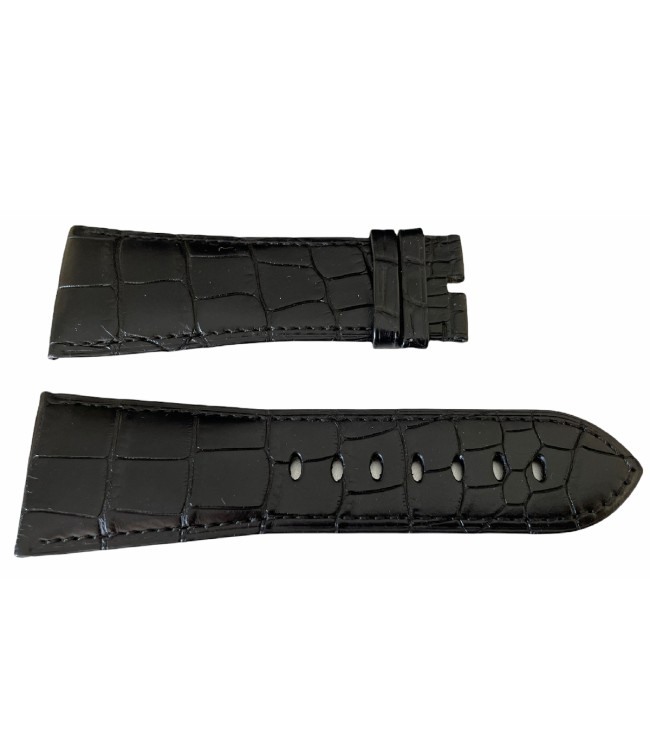 Черен кожен каишка Cartier KD74BK97 29.0 мм