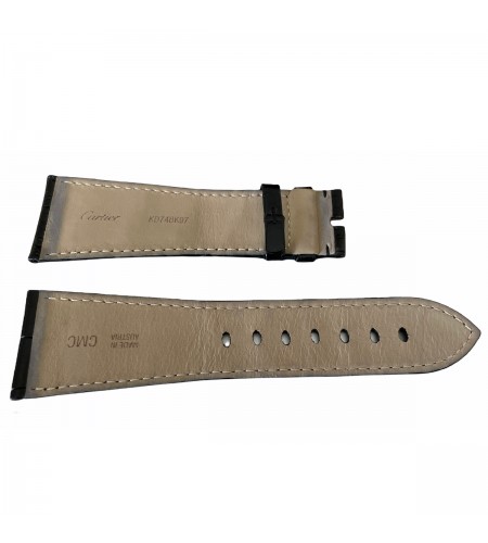 Cartier black leather strap KD74BK9 ...
