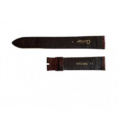 Cartier brown leather strap 15 mm